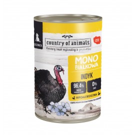 Country Of Animals 單一蛋白火雞肉幼犬狗罐頭 400g x 12罐